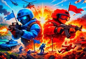 Red and Blue Commander 2 Arcade Action