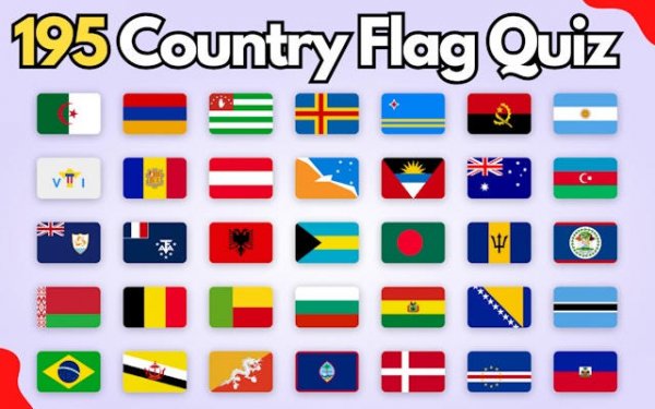 195 Country Flag Quiz Online Game