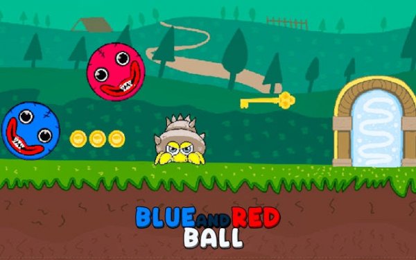 Blue and Red Ball: Forest Escape Online Game